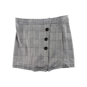 Attard State Plaid Skirt Shorts Button Front Lined‎ Women's Size L
